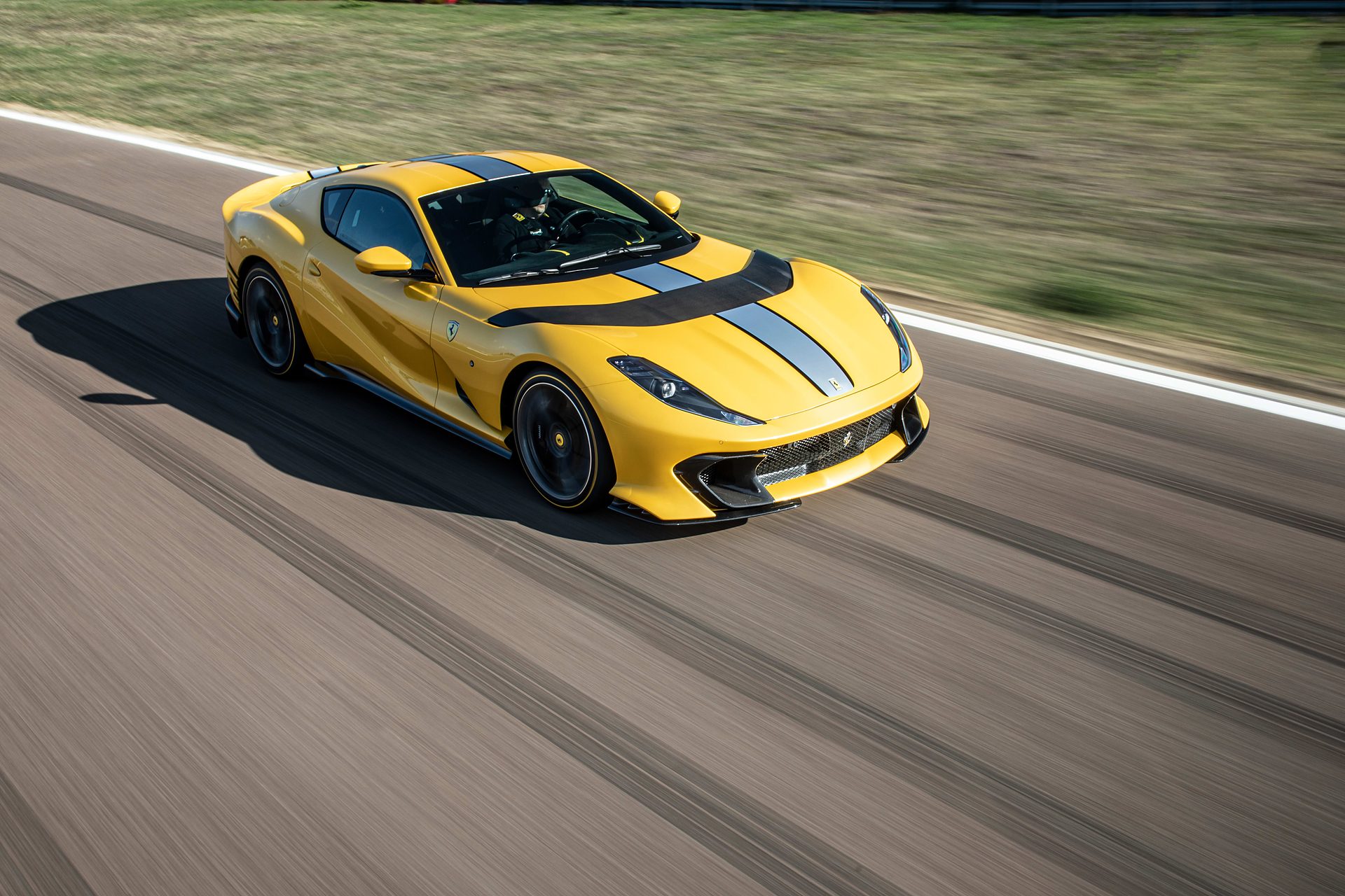 Ferrari 812 Competizione on track