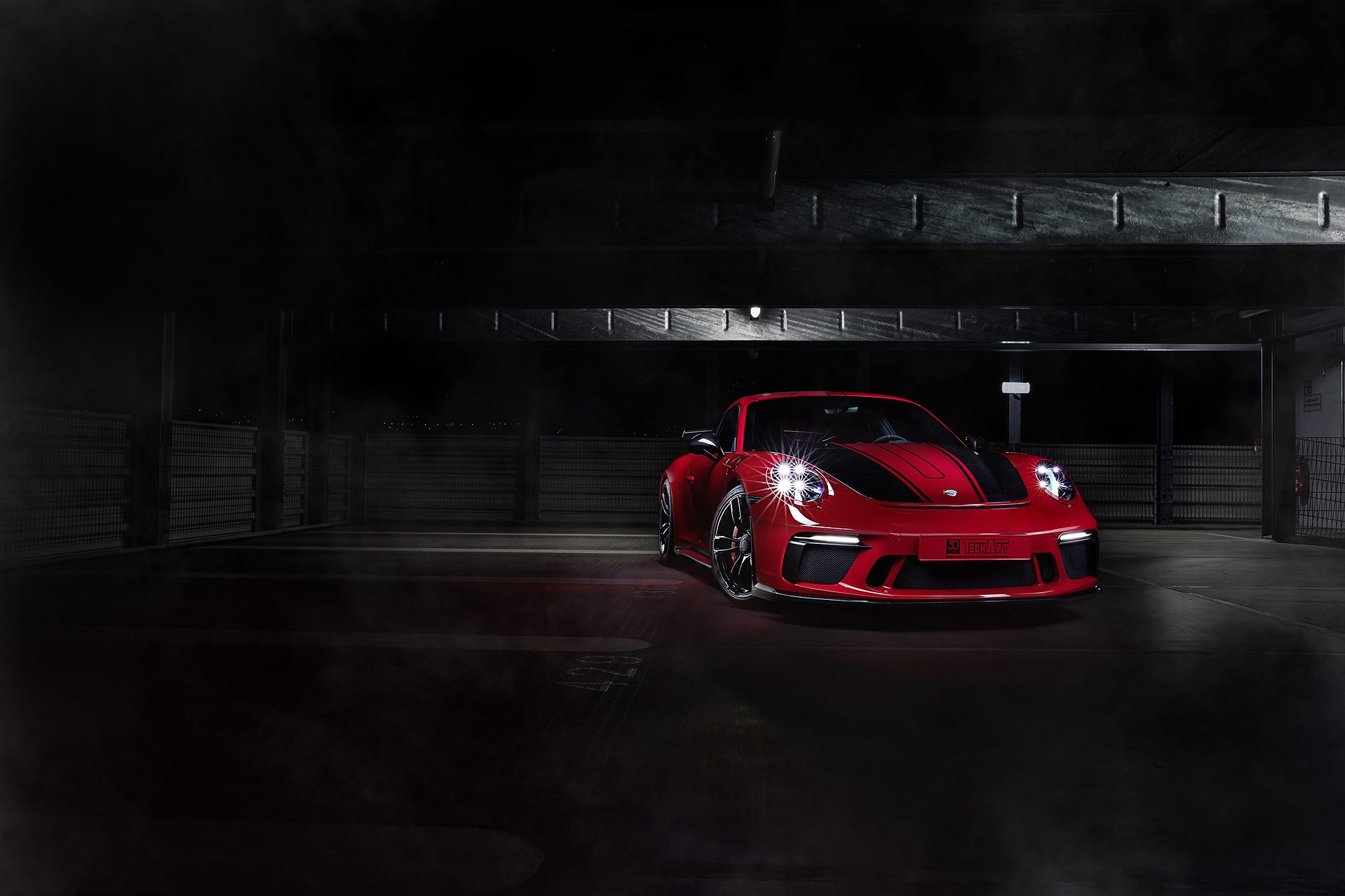 Red GT3 dark studio