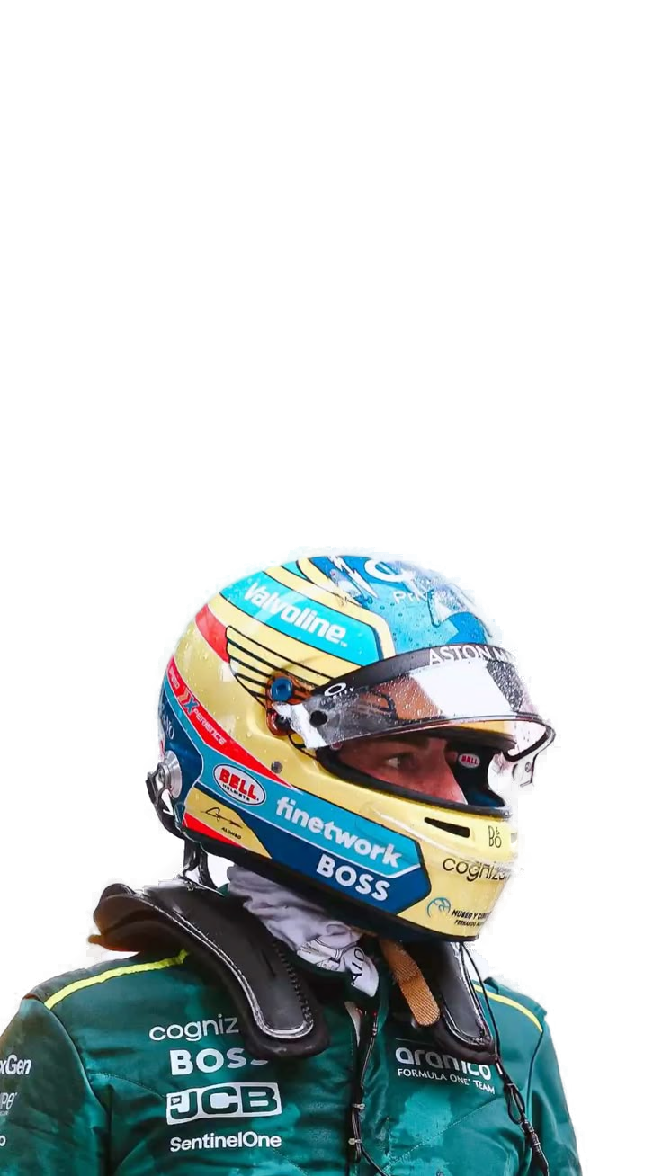 Alonso with helmet