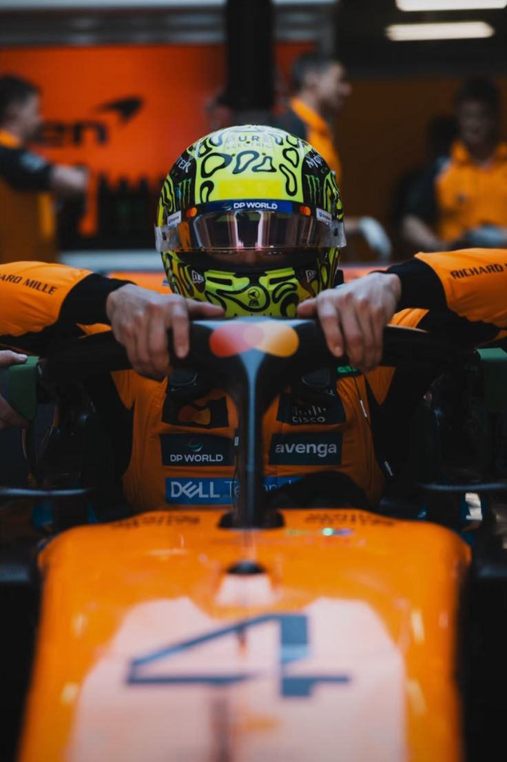 Norris entering the McLaren